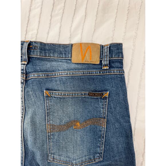 Nudie Jeans Lean Dean Straight Classic Fit Lost Legend 36x28 Altered Inseam - Picture 15 of 16